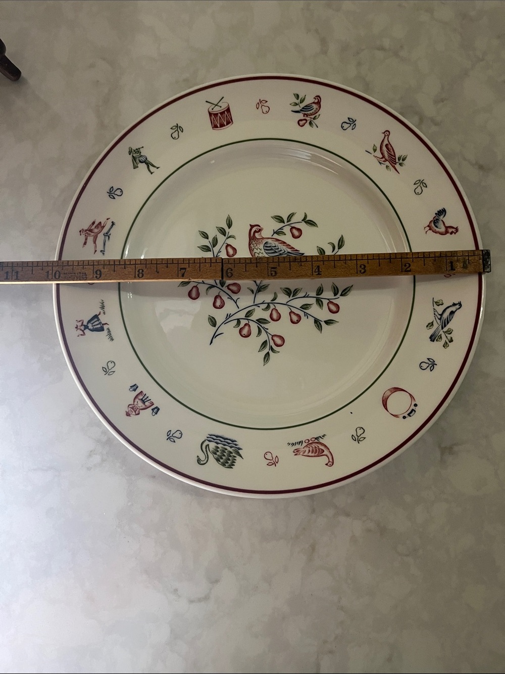 Johnson Brothers Dinner Plate 10.25” 12 Days of Christmas Partridge Pear Tree - Picture 3 of 6